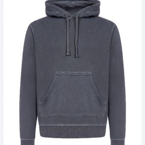 Officine Generale Olivier Hoodie Sweatshirt Dark Grey Size M